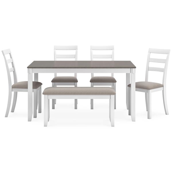 Signature Design by Ashley Stonehollow 6 pc Dinette D382-325 Online Sale