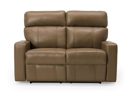 Palliser Oakwood Power Reclining Leather Match Loveseat 41049-63-VALENCIA-DUNE-MATCH Online Sale