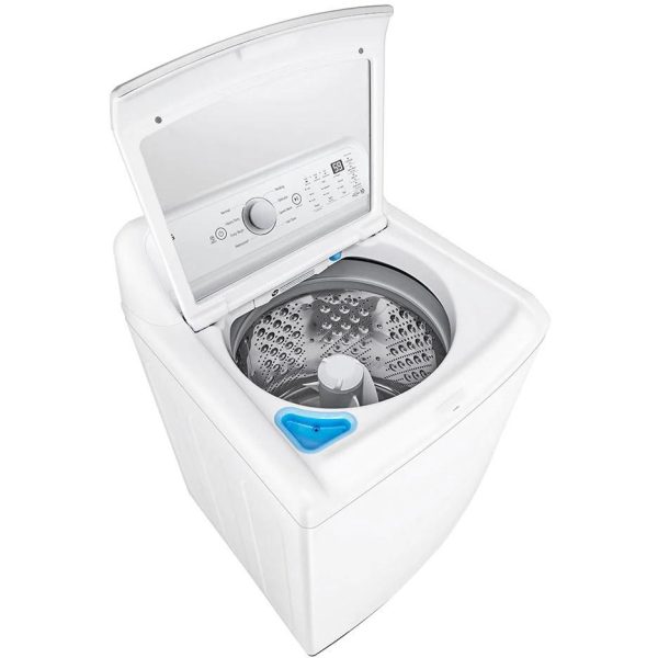 LG 5.6 cu. ft. Top Loading Washer with 4-Way™ Agitator and TurboDrum™ Technology WT7155CW For Discount