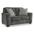 Signature Design by Ashley Lonoke Stationary Fabric Loveseat 5050435 For Discount