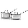 Napoleon Stainless Steel 2-Piece Sauce Pan Set 70046 For Sale