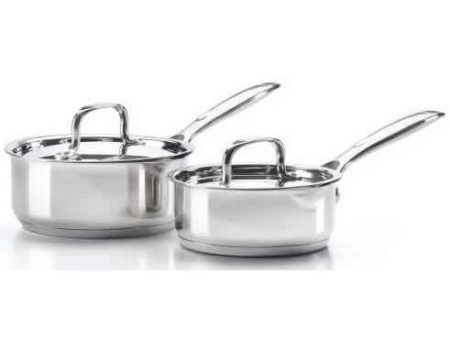 Napoleon Stainless Steel 2-Piece Sauce Pan Set 70046 For Sale