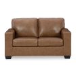 Signature Design by Ashley Bolsena Stationary Leather Match Loveseat 5560335C Discount