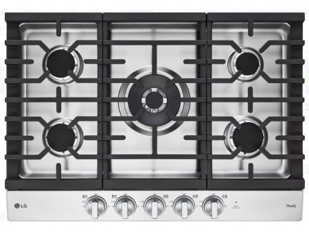 LG 30-inch Built-in Gas Cooktop with ThinQ® Technology CBGJ3027S Supply