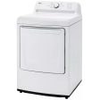 LG 7.3 cu. ft. Electric Dryer with Smart Diagnosis DLE6100W For Discount