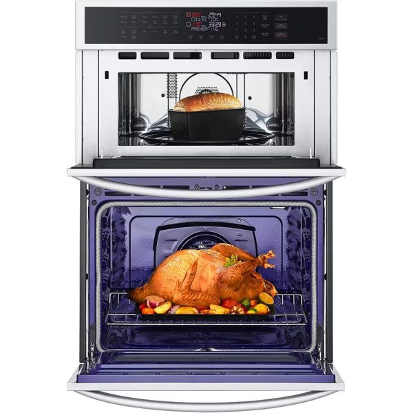 LG 30-inch, 6.4 cu.ft. Built-in Combination Wall Oven with ThinQ® Technology WCEP6423F Cheap