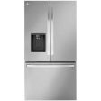 LG 36-inch, 26 cu. ft. Counter-Depth French 3-Door Refrigerator with Dual Ice Makers LRFXC2606S For Sale