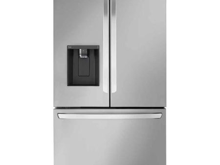 LG 36-inch, 26 cu. ft. Counter-Depth French 3-Door Refrigerator with Dual Ice Makers LRFXC2606S For Sale