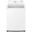 LG 5.6 cu. ft. Top Loading Washer with 4-Way™ Agitator and TurboDrum™ Technology WT7155CW For Discount