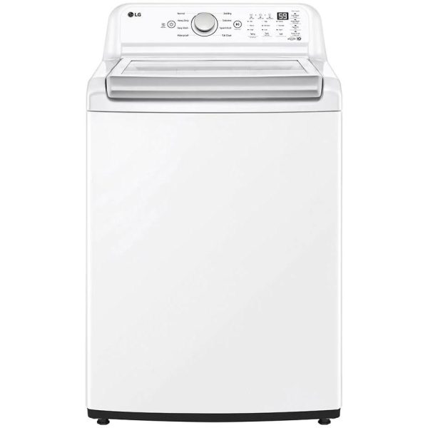 LG 5.6 cu. ft. Top Loading Washer with 4-Way™ Agitator and TurboDrum™ Technology WT7155CW For Discount