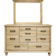 Mako Solid Wood Furniture Victoria 8300-40-9-D Dresser Online now