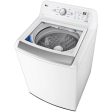 LG 5.6 cu. ft. Top Loading Washer with 4-Way™ Agitator and TurboDrum™ Technology WT7155CW For Discount