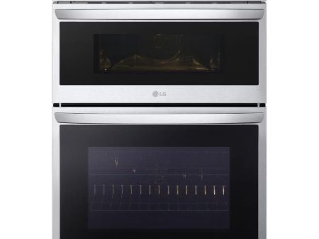 LG 30-inch, 6.4 cu.ft. Built-in Combination Wall Oven with ThinQ® Technology WCEP6423F Cheap