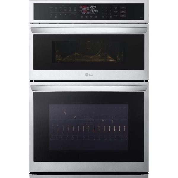 LG 30-inch, 6.4 cu.ft. Built-in Combination Wall Oven with ThinQ® Technology WCEP6423F Cheap