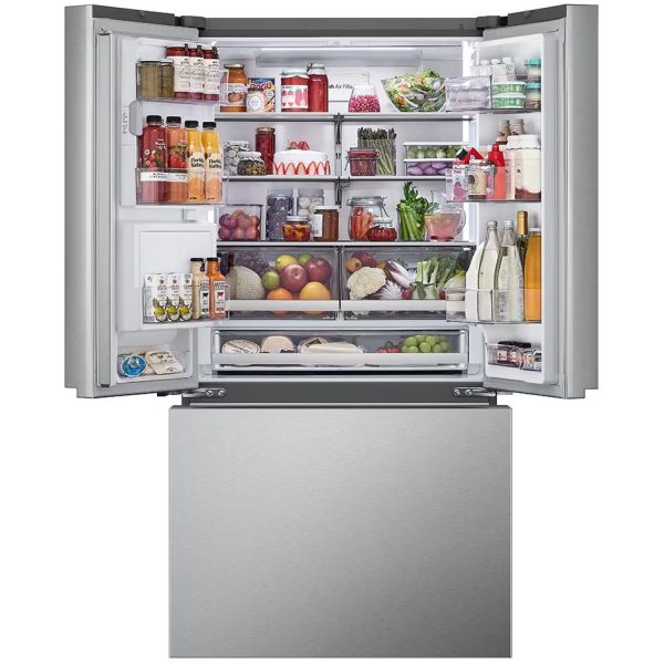 LG 36-inch, 26 cu. ft. Counter-Depth French 3-Door Refrigerator with Four Types of Ice LRYXC2606S Sale