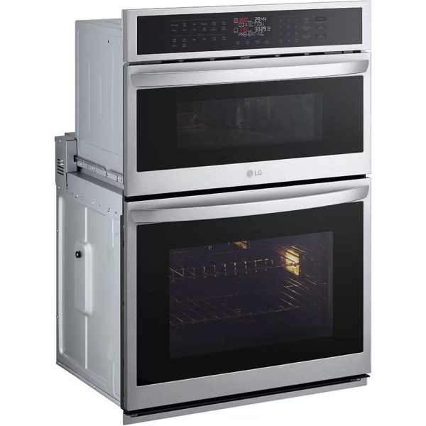 LG 30-inch, 6.4 cu.ft. Built-in Combination Wall Oven with ThinQ® Technology WCEP6423F Cheap