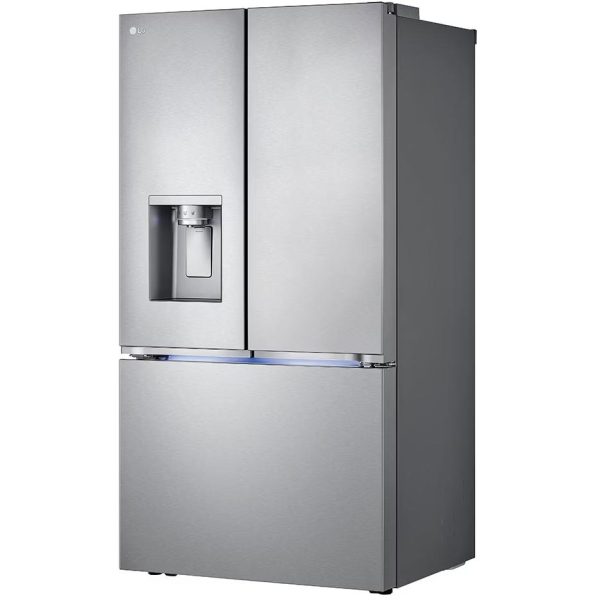 LG 36-inch, 26 cu. ft. Counter-Depth French 3-Door Refrigerator with Four Types of Ice LRYXC2606S Sale