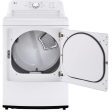 LG 7.3 cu. ft. Electric Dryer with Smart Diagnosis DLE6100W For Discount