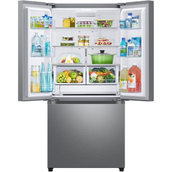 Samsung 33-inch, 25 cu. ft. French 3-Door Refrigerator with Dual Auto Ice Maker with Ice Bites™ RF25C5151SR AA Cheap