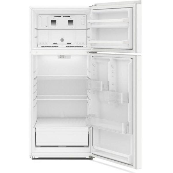 Amana 28-inch, 16.4 cu. ft. Freestanding Top Freezer Refrigerator ARTX3028PW Supply