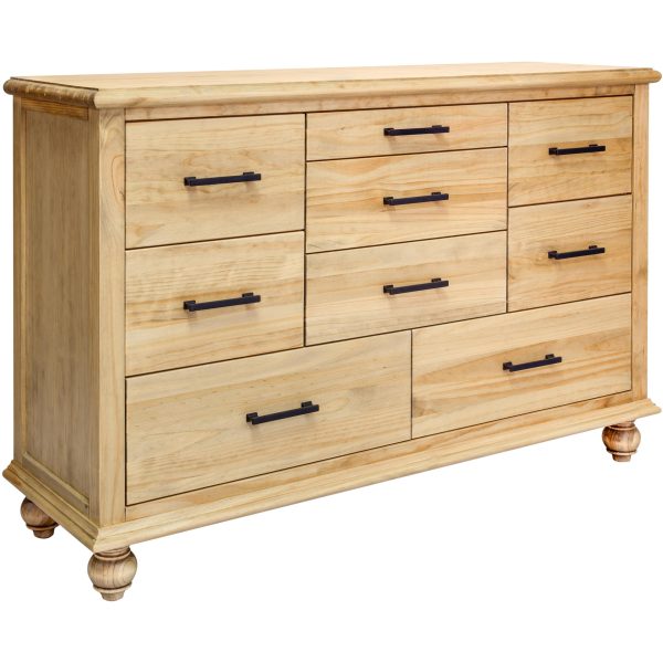 Mako Solid Wood Furniture Victoria 8300-40-9-D Dresser Online now