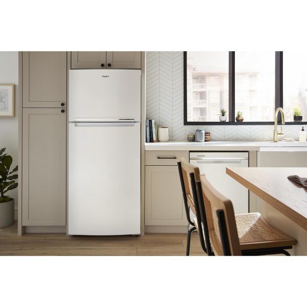 Whirlpool 28-inch, 16.6 cu. ft. Freestanding Top Freezer Refrigerator WRTX5028PW Online Hot Sale