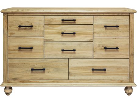 Mako Solid Wood Furniture Victoria 8300-40-9-D Dresser Online now