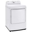 LG 7.3 cu. ft. Electric Dryer with Smart Diagnosis DLE6100W For Discount