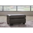 Signature Design by Ashley Belziani Leather Match Ottoman 5470614C Online Hot Sale