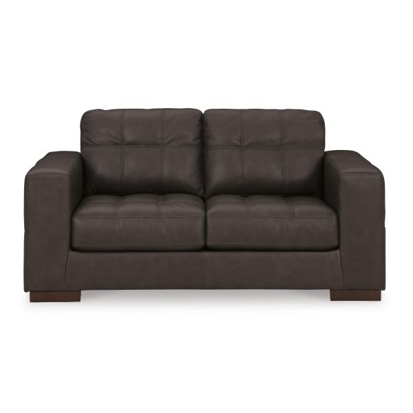 Signature Design by Ashley Luigi Stationary Leather Match Loveseat 5650635C Discount