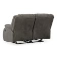 Signature Design by Ashley First Base Reclining Leather Look Loveseat 6880486C Online Sale