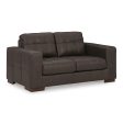 Signature Design by Ashley Luigi Stationary Leather Match Loveseat 5650635C Discount