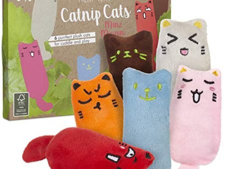 Gatitos de Hierba gatera: Kit de Juguetes de Primera Calidad para Gatos Compuesto por Seis Almohadillas rellenas de Menta gatuna desecada - Juguete de Menta para Gatos Pretty Kitty Reacondicionado For Cheap