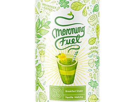 Proteina Vegana - Morning Fuel - Proteinas vegetal mezcla para desayuno de matcha y vainilla rica en nutrientes - Vitaminas B6 + B12 - 600 g en polvo Embalaje Deteriorado Sale