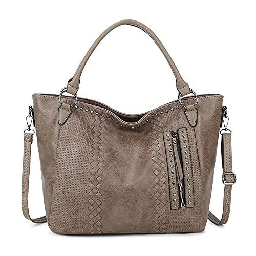 Dirrona Moda Bolso De Mujer Casual Bolsos Mujer Viajes Bolso Bandolera PU Cuero Bolso Trabajo Compras Gran Capacidad Bolsos Cruzados Mujer Caqui Online Hot Sale