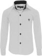 Gillsonz A7vDa 86Bis158 - Camisa para niños (fácil de planchar, manga larga, 10 colores), Blanco, 158 164 cm Reacondicionado Online Hot Sale