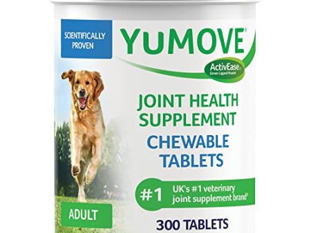 Lintbells YuMOVE - Suplemento de Cadera y articulaciones para Perros Adultos rígidos, con glucosamina, condroitina, mejillón de Labios Verdes, 6 a 8 años, 300 tabletas, El Embalaje Puede Variar Embalaje Deteriorado For Cheap