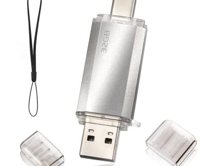 Tipo C Memoria 2 en 1 USB 32gb, Pen Drive USB C 32 GB Tipo C Y USB 2.0 Memoria Flash 32gb para Smartphones Android Windows Pc Tabletas Almacenamiento Datos Externo Etc (Plata) Reacondicionado Online