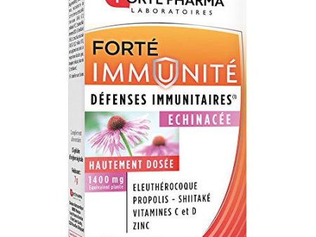 Forté Pharma - Inmunidad forjada Echinacea, Suplemento de alimentos basado en plantas, propóleos y vitaminas C y D - defensas naturales, 30 tabletas Embalaje Deteriorado Online Hot Sale